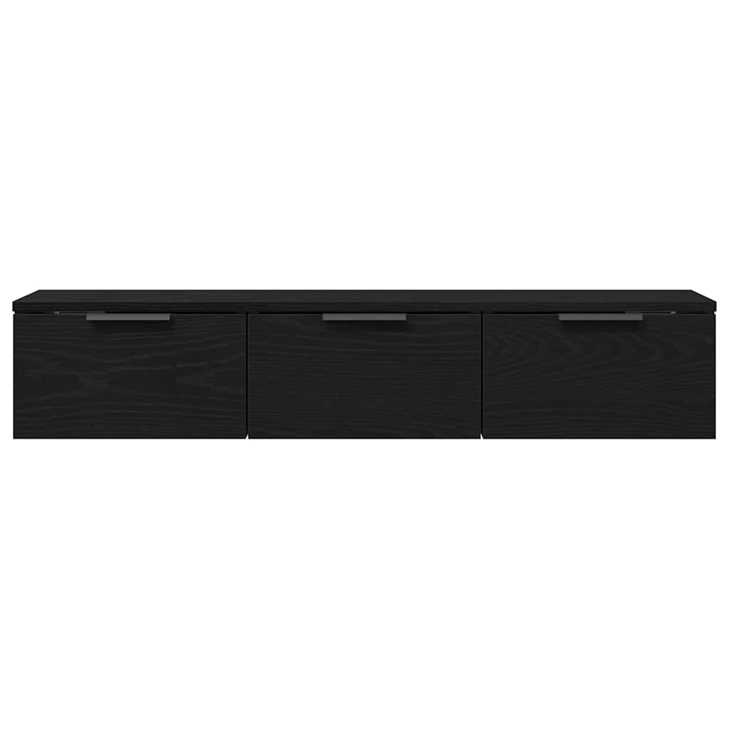 Meuble mural Chêne noir 102 x 30 x 20 cm Bois d'ingénierie