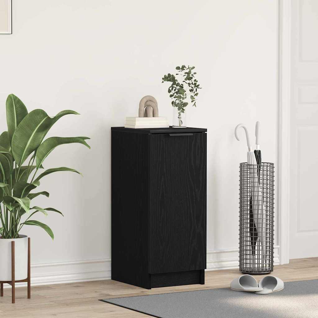 Cabinet à chaussures avec étagère Chêne noir 29.5 x 35 x 70 cm - XIOS