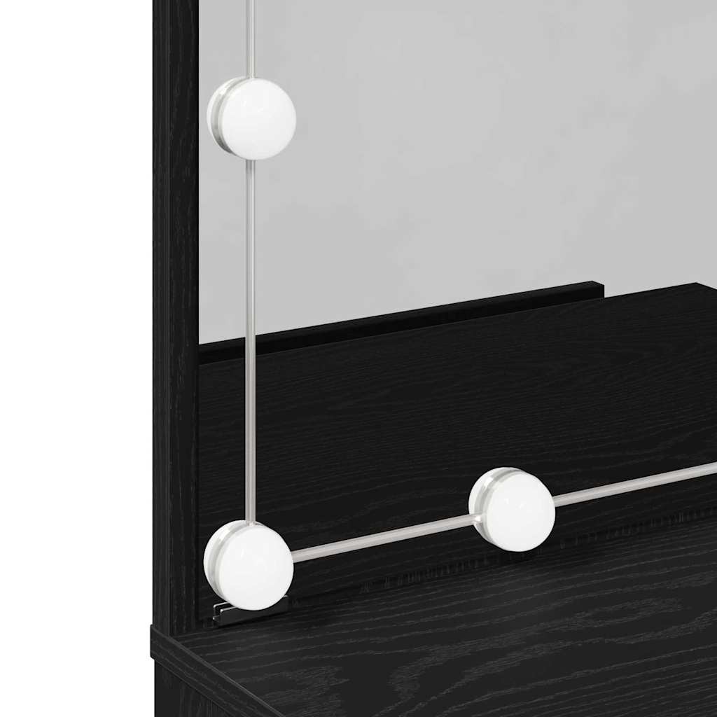 Table de Toilette Chêne noir 60 x 40 x 140 cm Bois d'ingénierie - XIOS