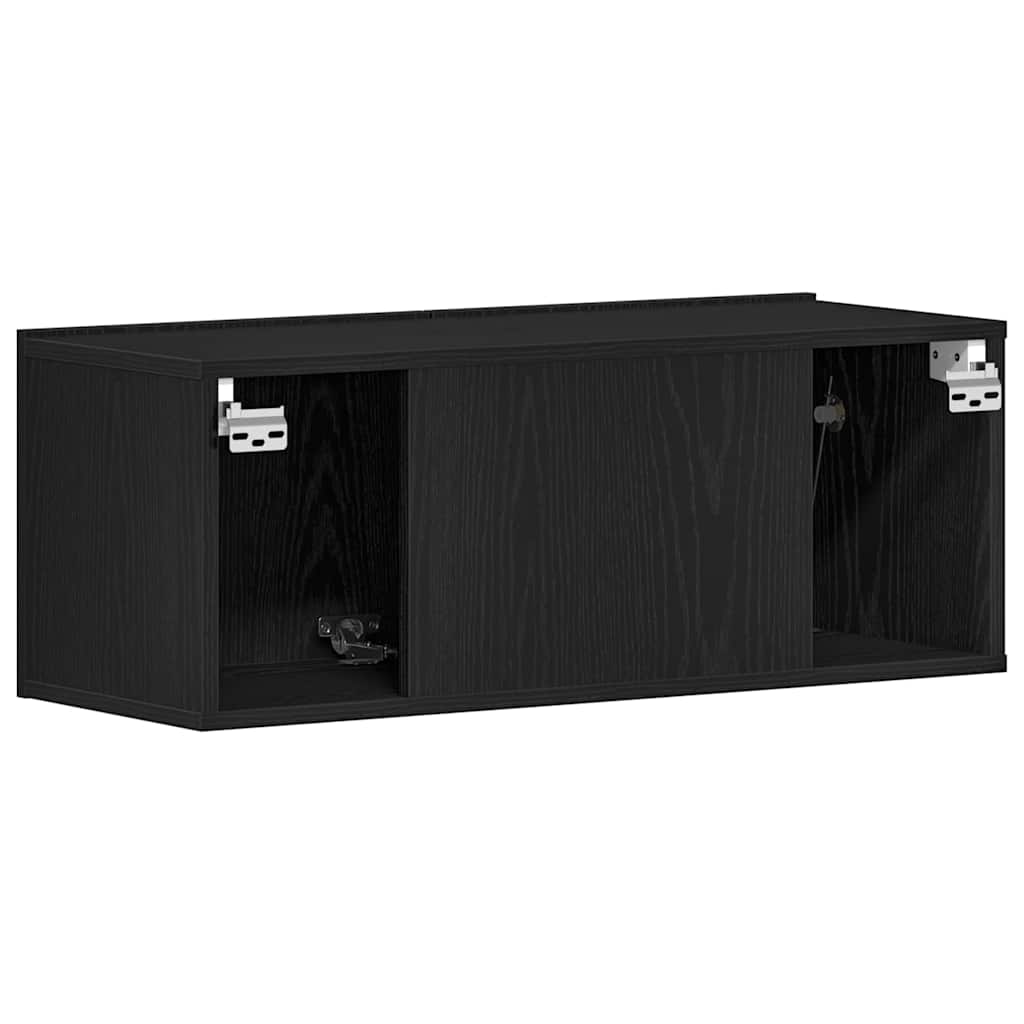Meuble TV 2 pcs Chêne noir 80 x 30 x 30 cm Bois d'ingénierie - XIOS