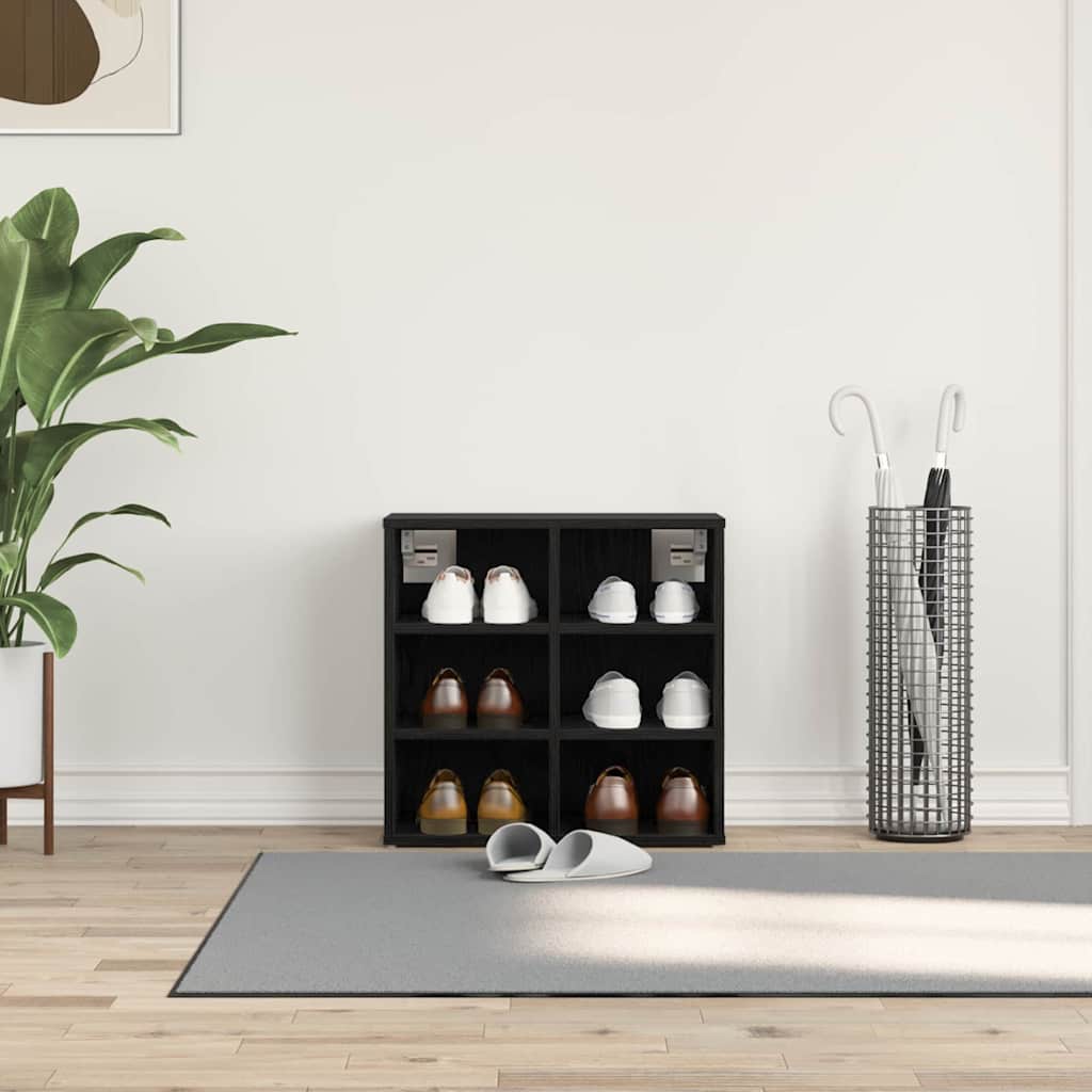 Cabinet à chaussures avec étagère Chêne noir 52 x 30 x 50,5 cm - XIOS