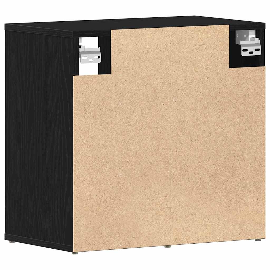 Cabinet à chaussures 2 pcs Chêne noir 52 x 30 x 50,5 cm - XIOS