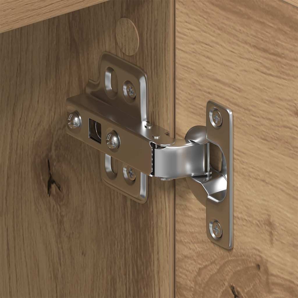 Meuble TV chêne artisanal 150 x 30 x 50 cm Bois d'ingénierie - XIOS
