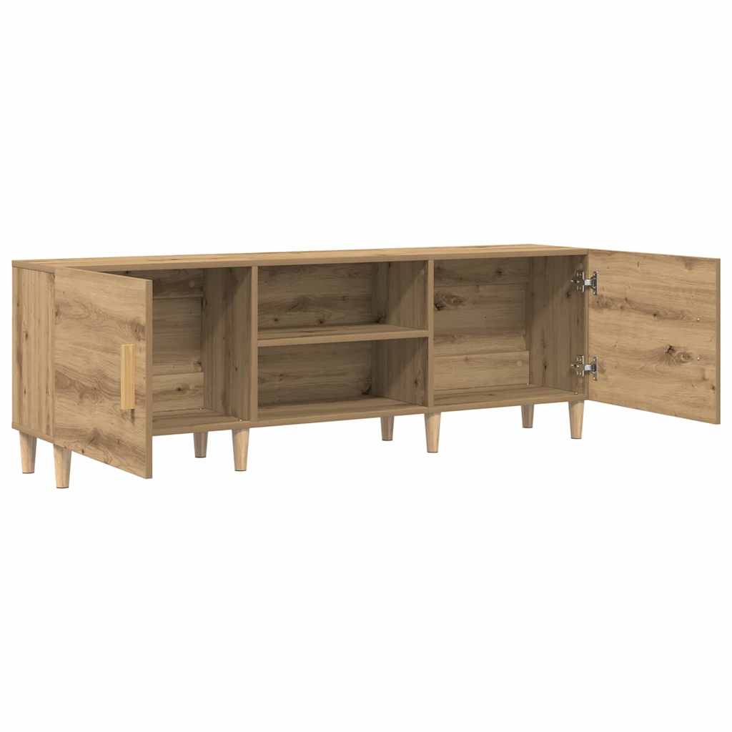 Meuble TV chêne artisanal 150 x 30 x 50 cm Bois d'ingénierie - XIOS