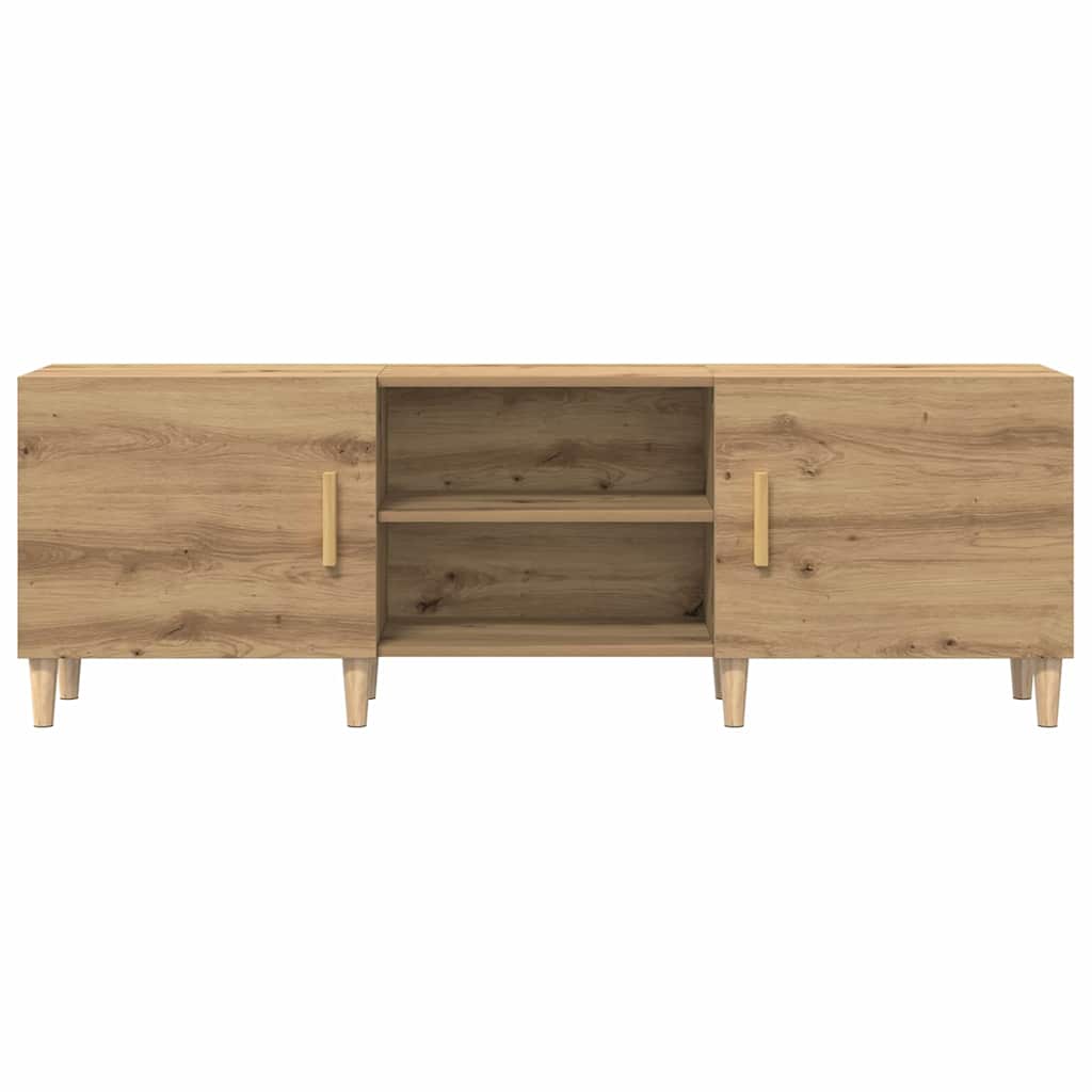 Meuble TV chêne artisanal 150 x 30 x 50 cm Bois d'ingénierie - XIOS