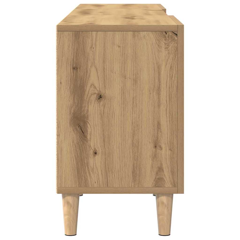 Meuble TV chêne artisanal 150 x 30 x 50 cm Bois d'ingénierie - XIOS