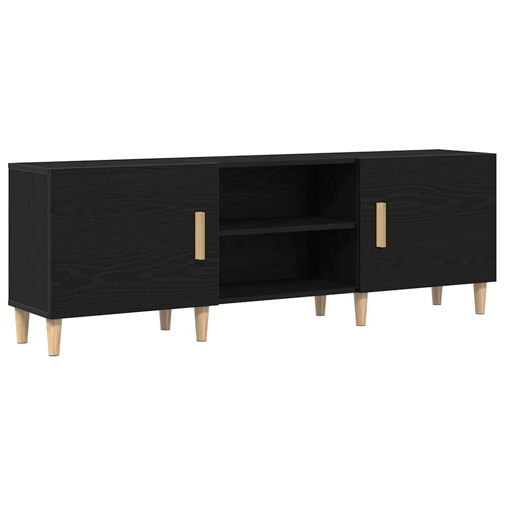 Meuble TV Chêne noir 150 x 30 x 50 cm Bois d'ingénierie - XIOS