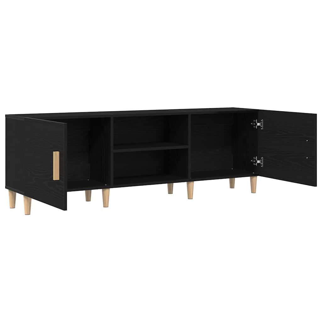 Meuble TV Chêne noir 150 x 30 x 50 cm Bois d'ingénierie - XIOS