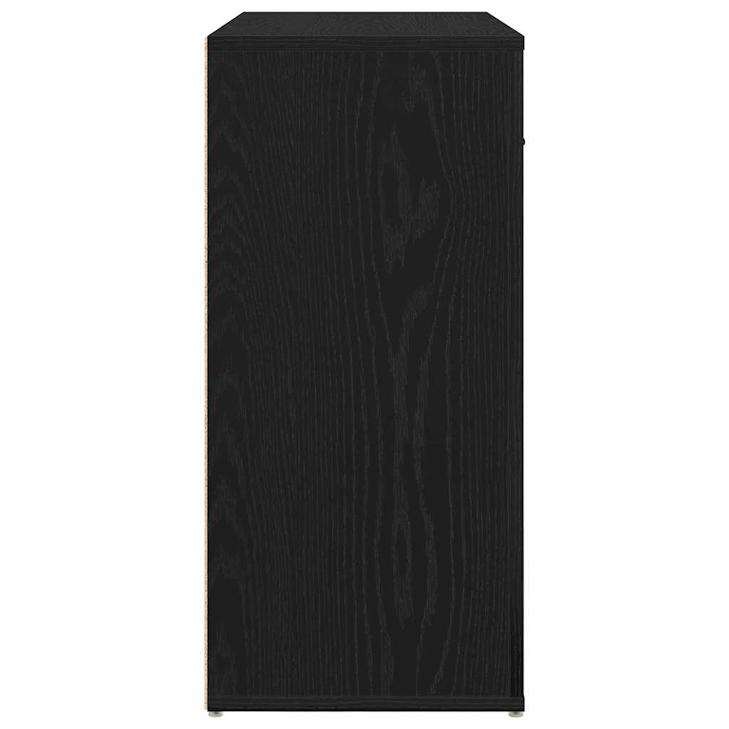 Buffet avec tiroir Chêne noir 80 x 33 x 70 cm Bois d'ingénierie - XIOS