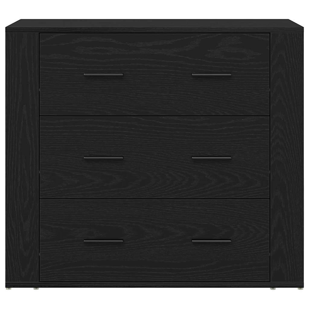Buffet en chêne noir avec tiroir Chêne noir 80 x 33 x 70 cm - XIOS