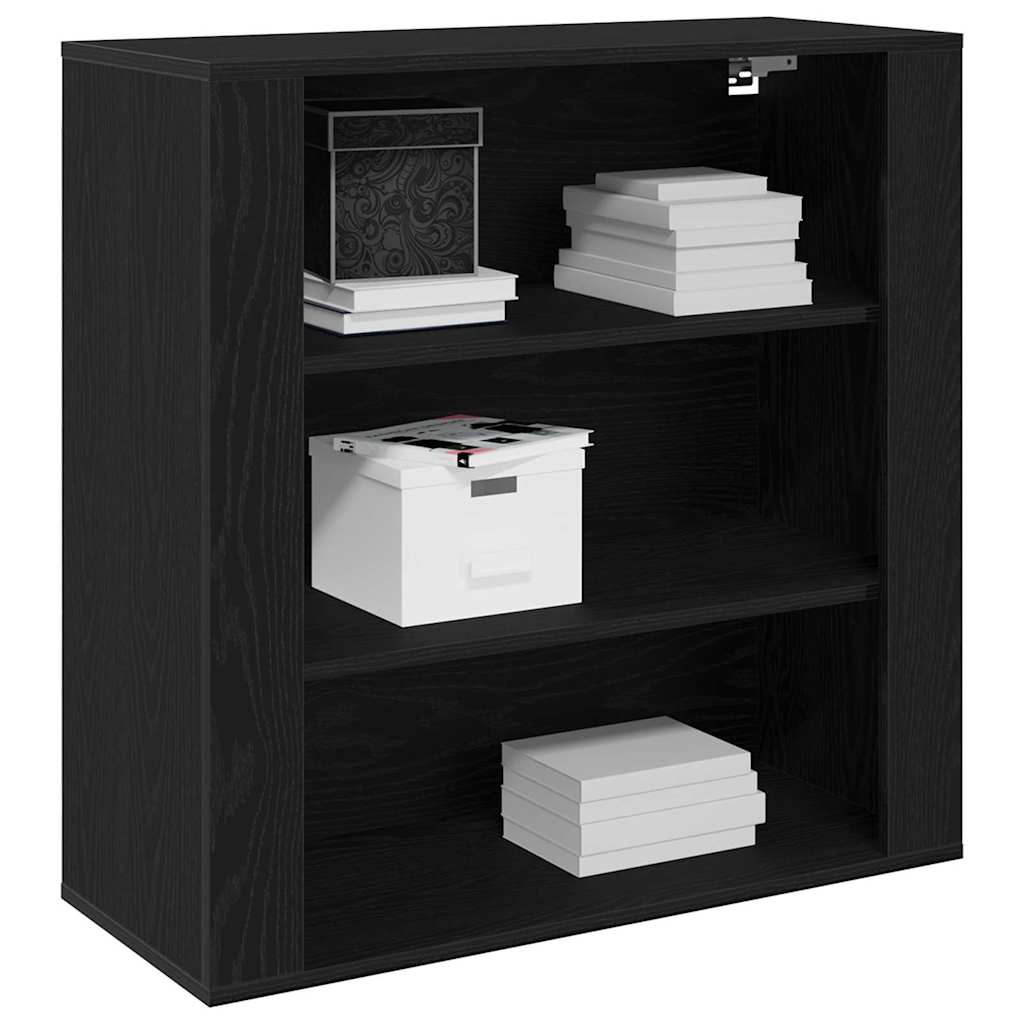 Meuble mural Chêne noir 80 x 33 x 80 cm Bois d'ingénierie - XIOS