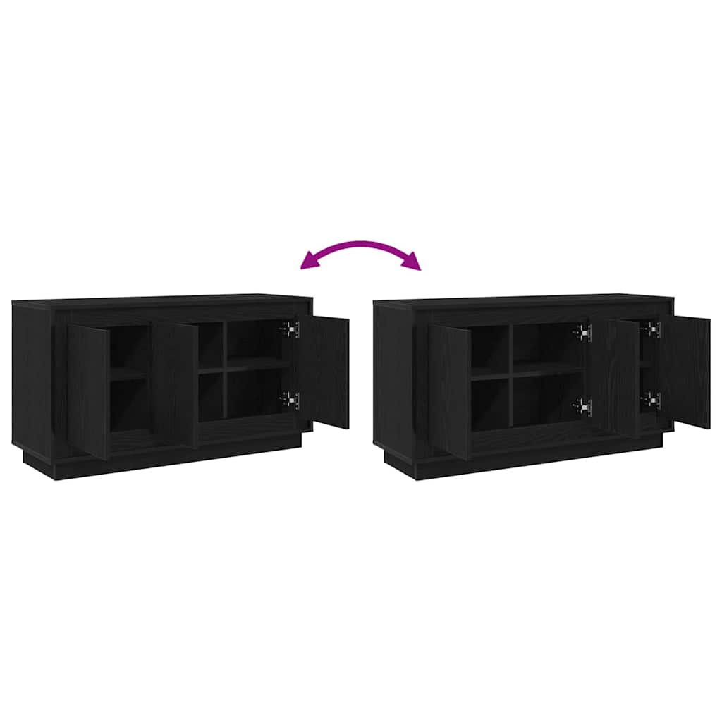 Buffet Chêne noir 102 x 35 x 55 cm Bois d'ingénierie - XIOS