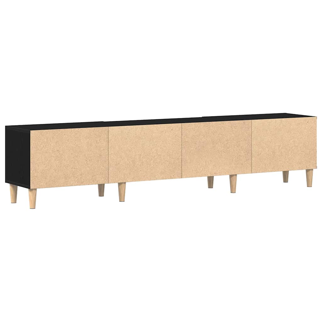 Meuble TV Chêne noir 180 x 31,5 x 40 cm Bois d'ingénierie - XIOS