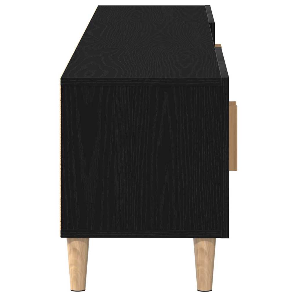 Meuble TV Chêne noir 180 x 31,5 x 40 cm Bois d'ingénierie - XIOS