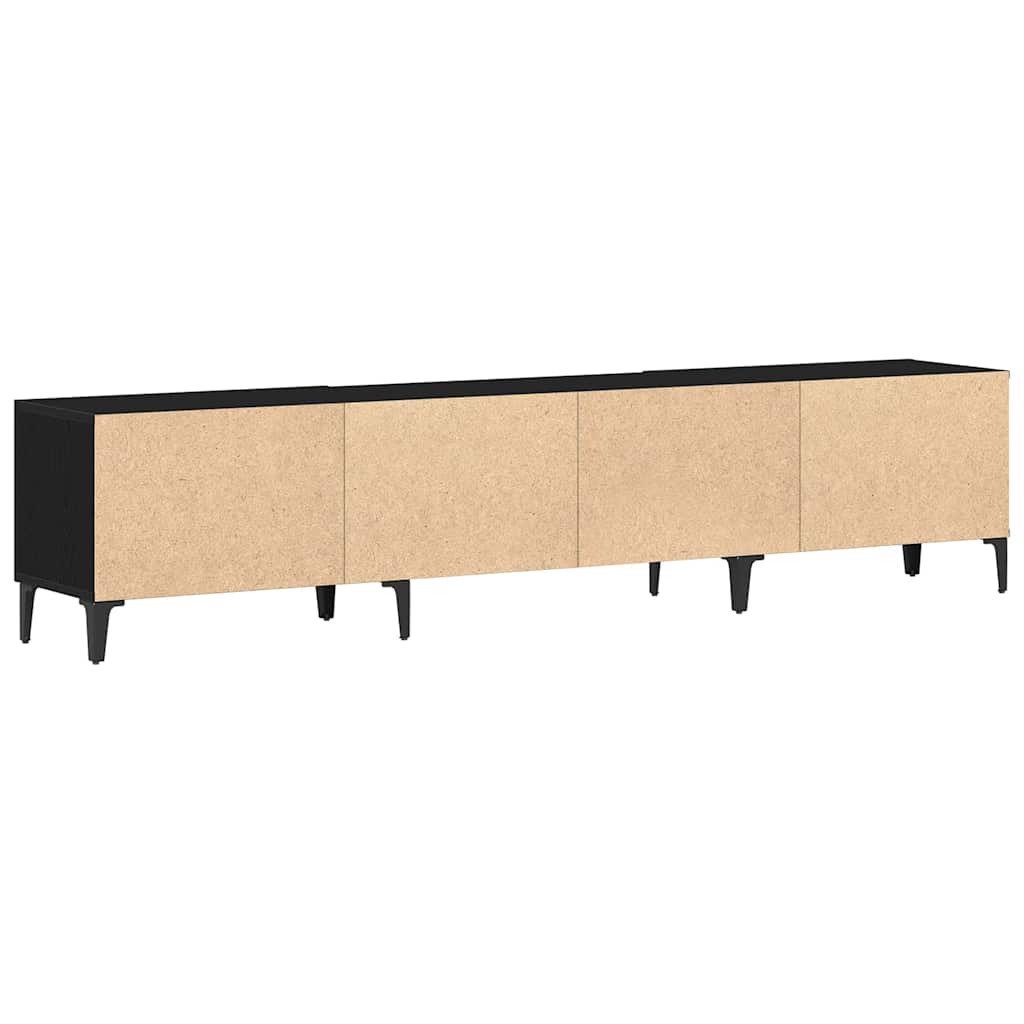 Meuble TV Chêne noir 180 x 31,5 x 40 cm Bois d'ingénierie - XIOS