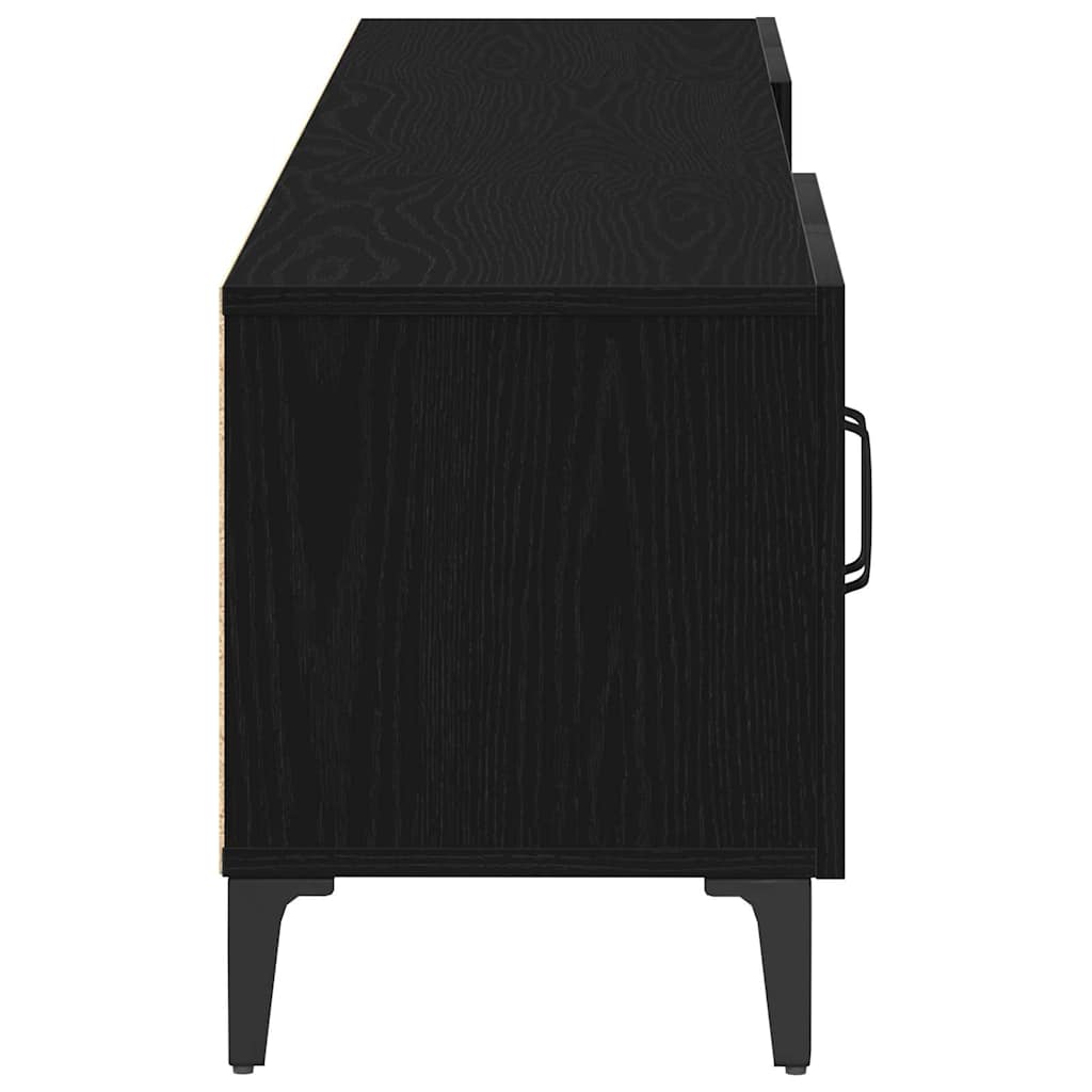 Meuble TV Chêne noir 180 x 31,5 x 40 cm Bois d'ingénierie - XIOS