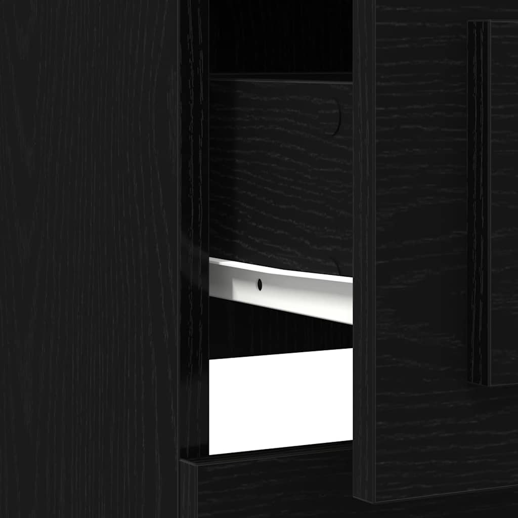 Haut Armoire Chêne noir 36 x 35,5 x 103,5 cm Bois d'ingénierie - XIOS