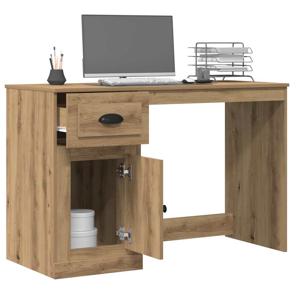 Bureau chêne artisanal 50 x 115 x 75 cm Bois d'ingénierie - XIOS