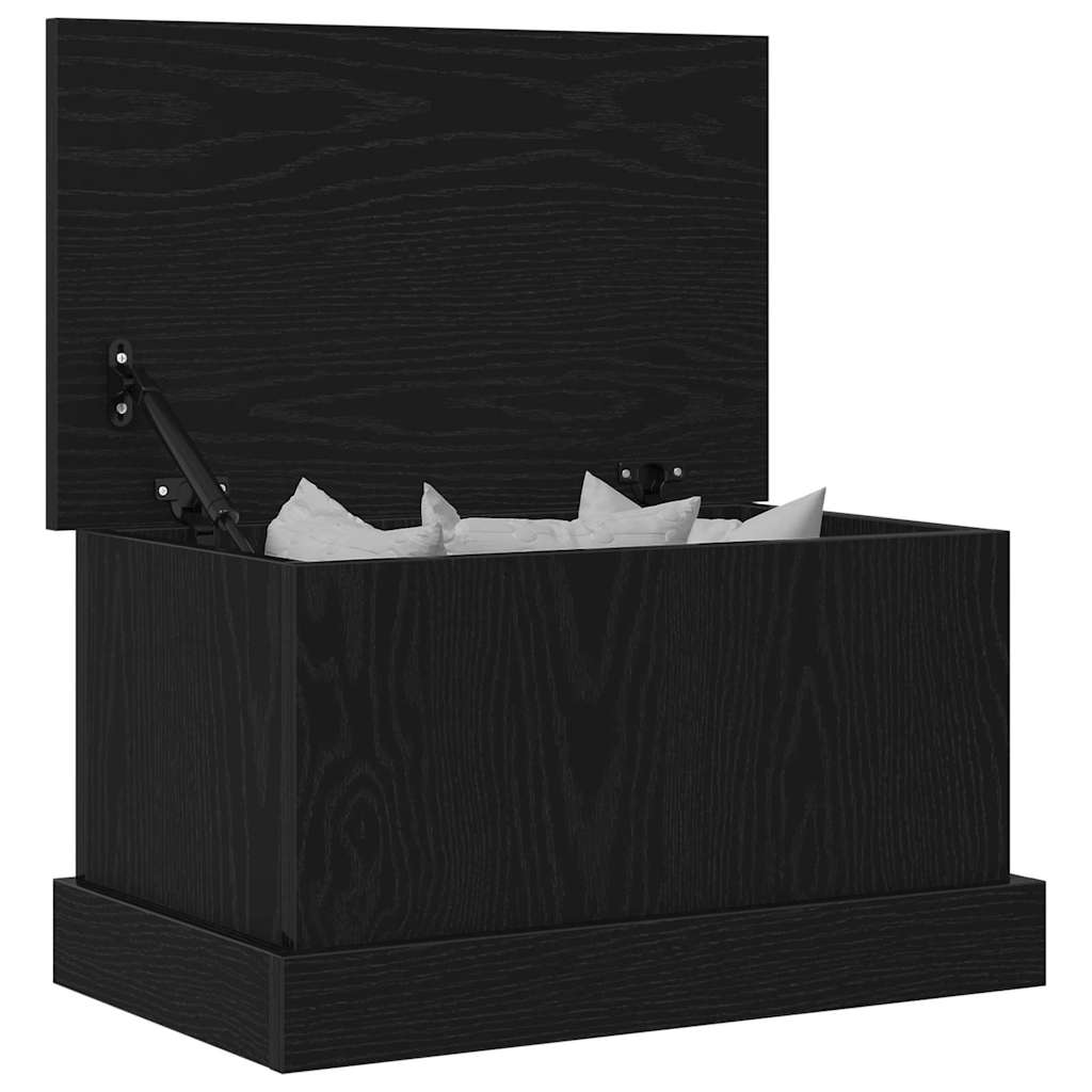 Boîte de Rangement Chêne noir 50 x 30 x 28 cm Bois d'ingénierie - XIOS