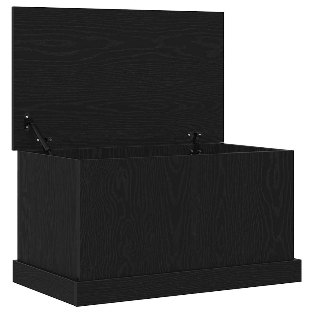 Boîte de Rangement Chêne noir 70 x 40 x 28 cm Bois d'ingénierie - XIOS