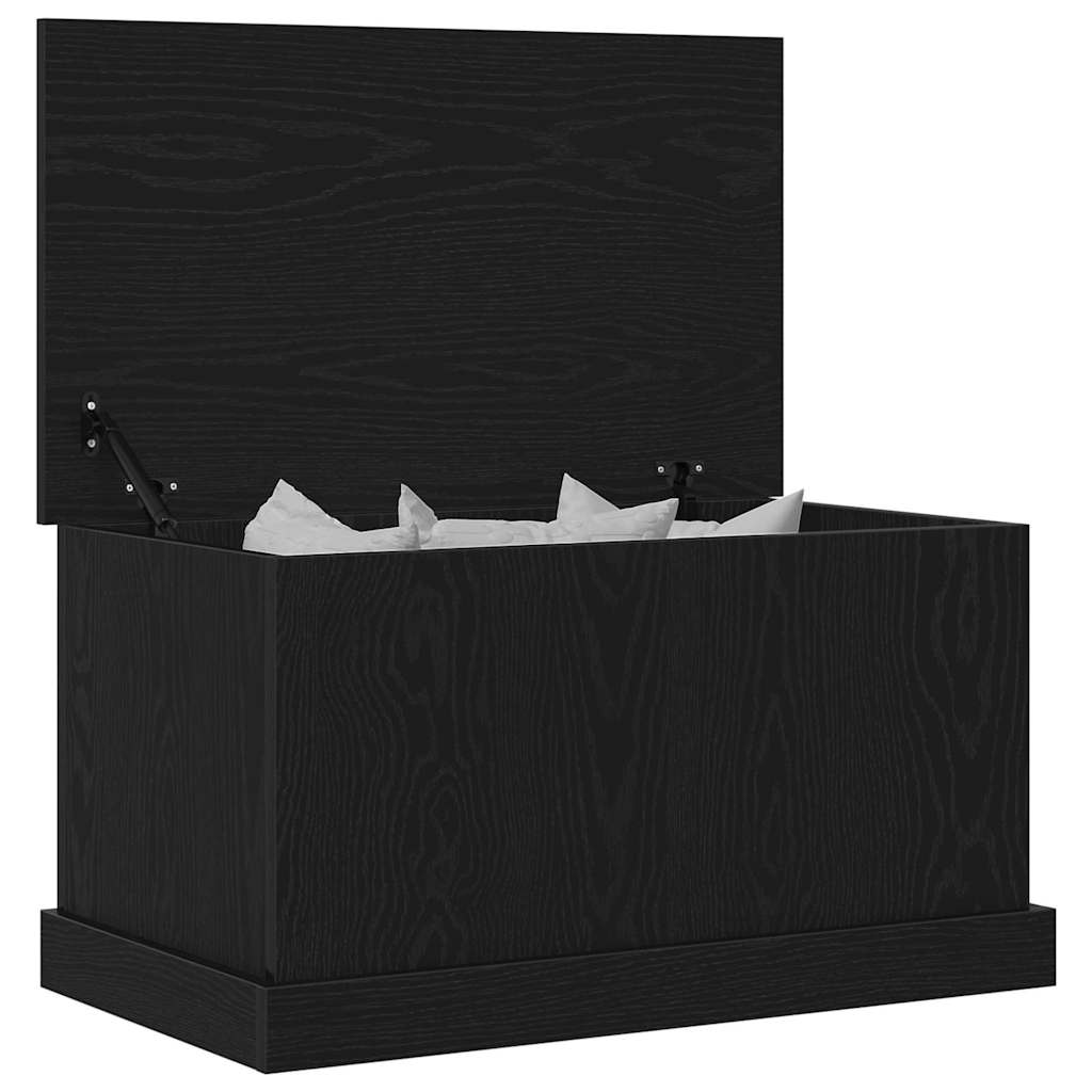 Boîte de Rangement Chêne noir 70 x 40 x 28 cm Bois d'ingénierie - XIOS