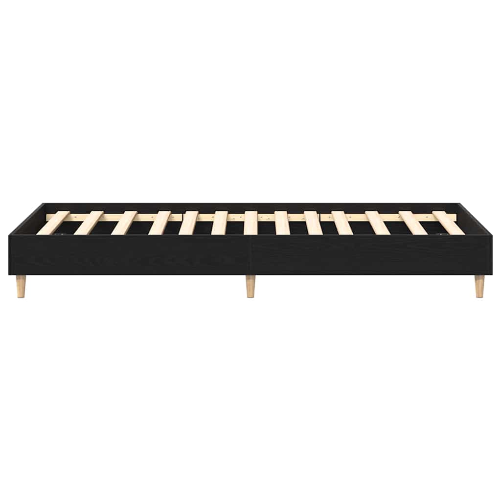 Cadre de lit Chêne noir 75 x 190 cm Bois d'ingénierie - XIOS