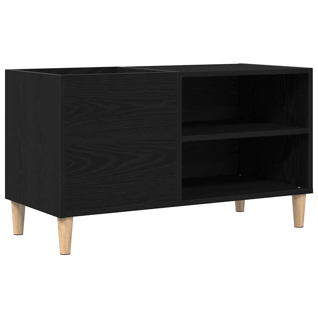Meuble à vinyles Chêne noir 84.5 x 38 x 48 cm Bois d'ingénierie - XIOS