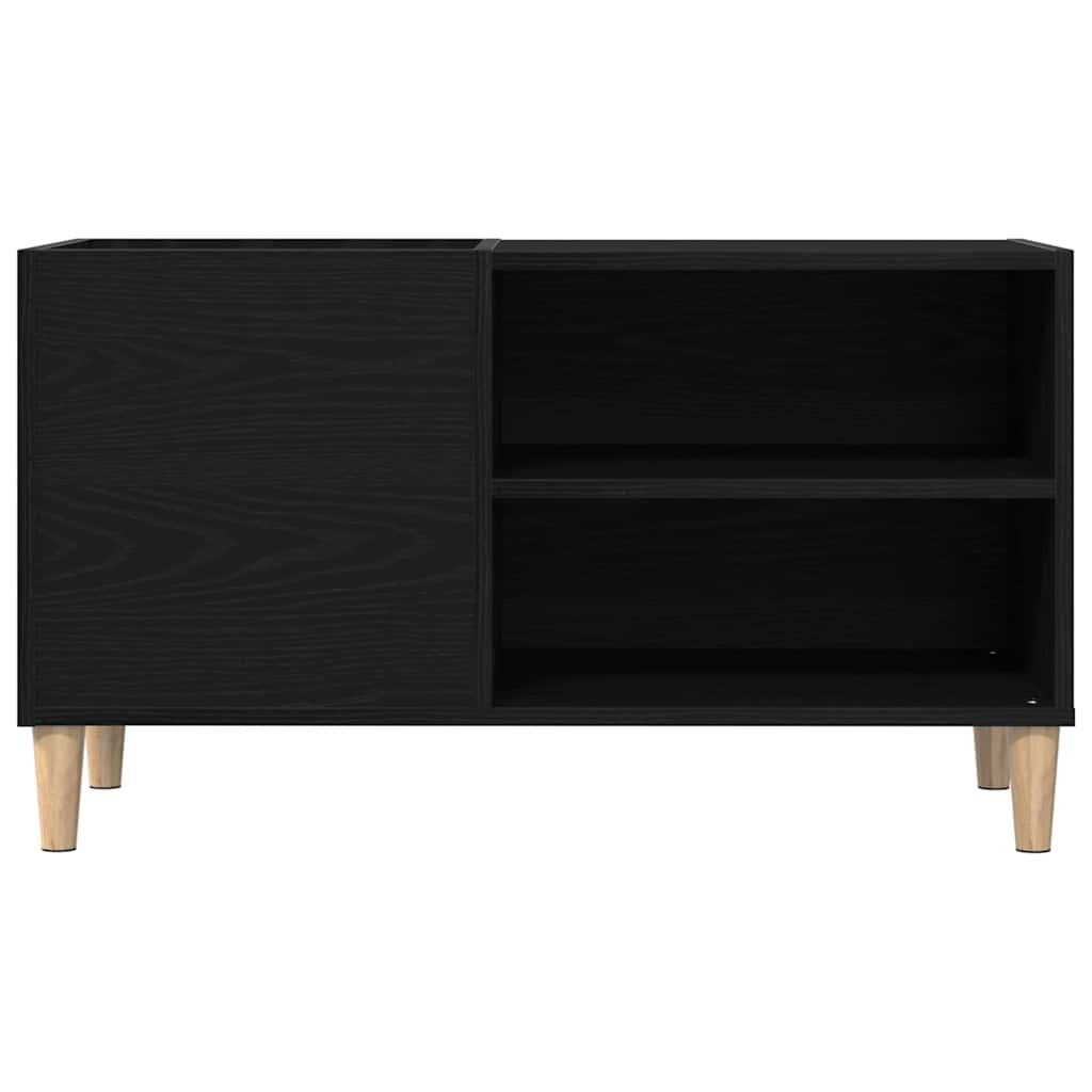 Meuble à vinyles Chêne noir 84.5 x 38 x 48 cm Bois d'ingénierie - XIOS