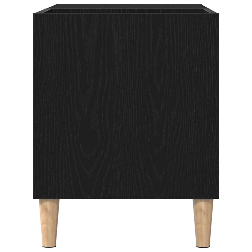 Meuble à vinyles Chêne noir 84.5 x 38 x 48 cm Bois d'ingénierie - XIOS
