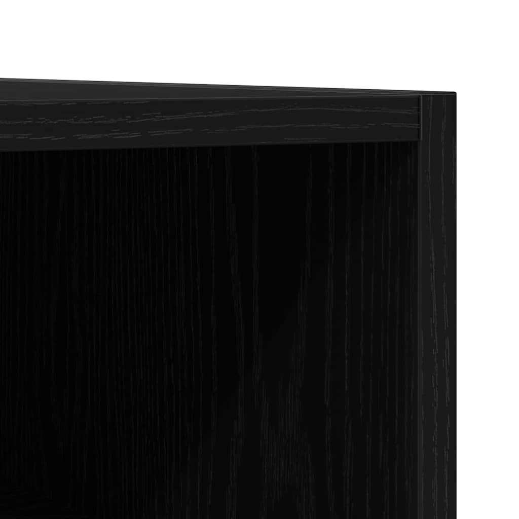 Meuble à vinyles Chêne noir 84,5 x 38 x 48 cm Bois d'ingénierie - XIOS
