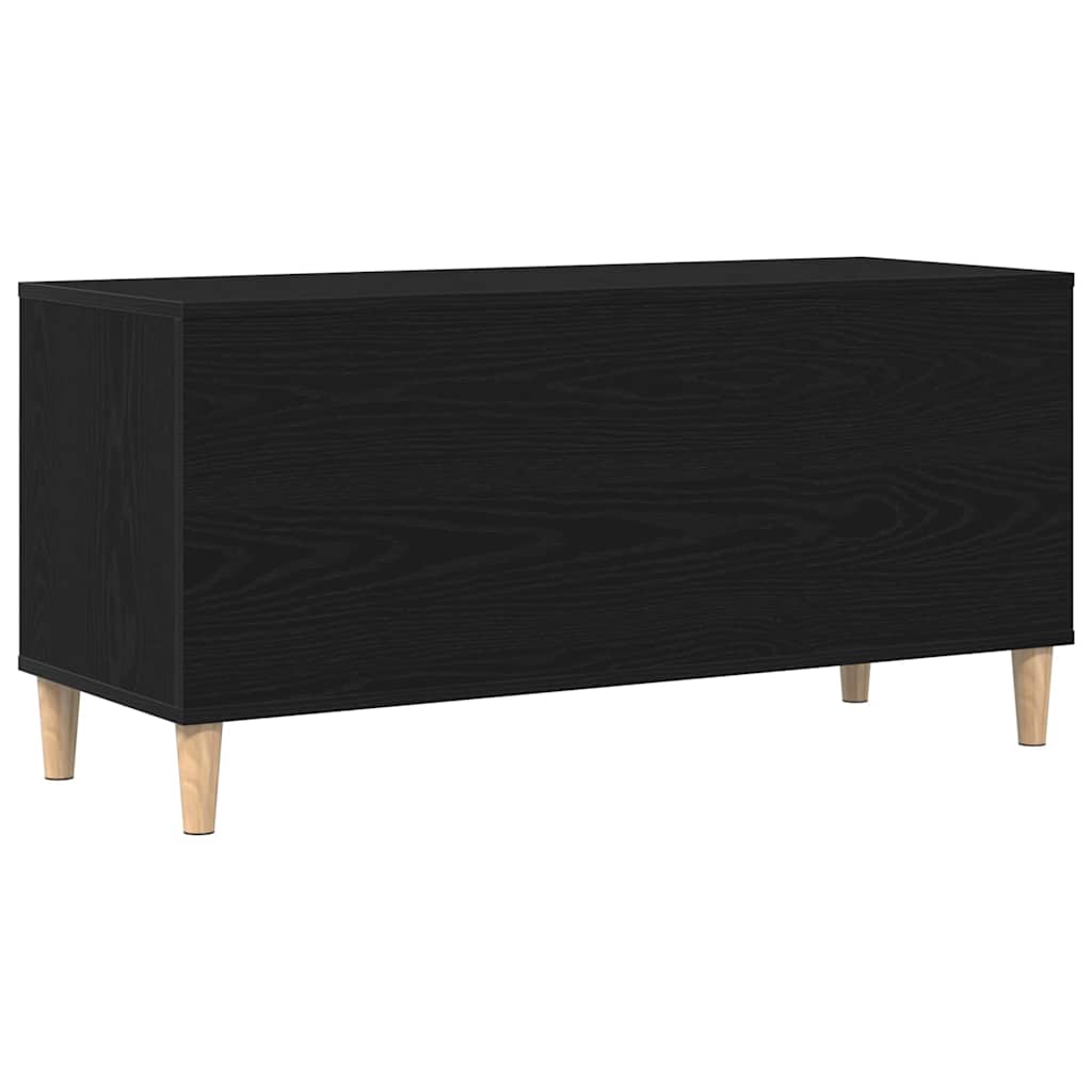 Meuble à vinyles Chêne noir 100 x 38 x 48 cm Bois d'ingénierie - XIOS