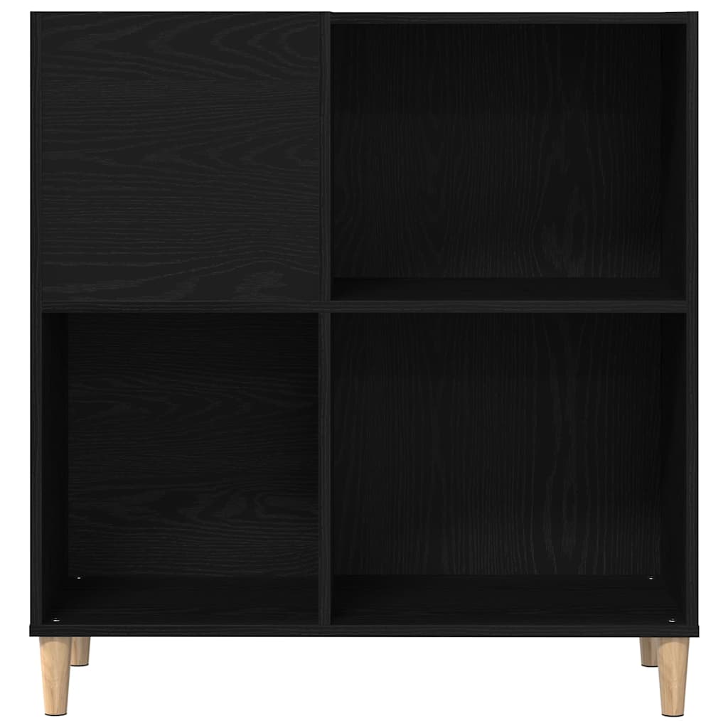 Meuble à vinyles Chêne noir 84.5 x 38 x 89 cm Bois d'ingénierie - XIOS