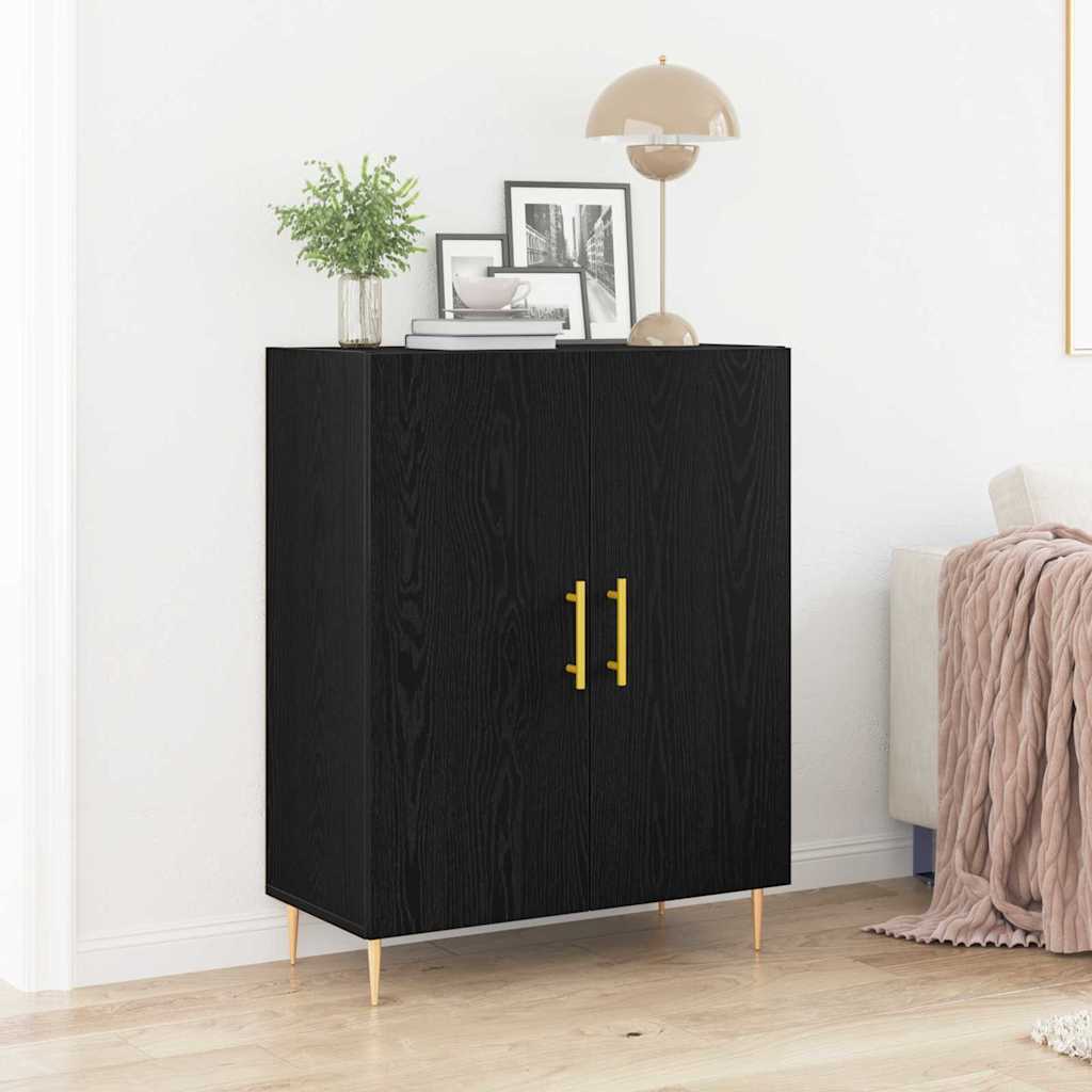 Buffet Chêne noir 69,5 x 34 x 90 cm Bois d'ingénierie - XIOS
