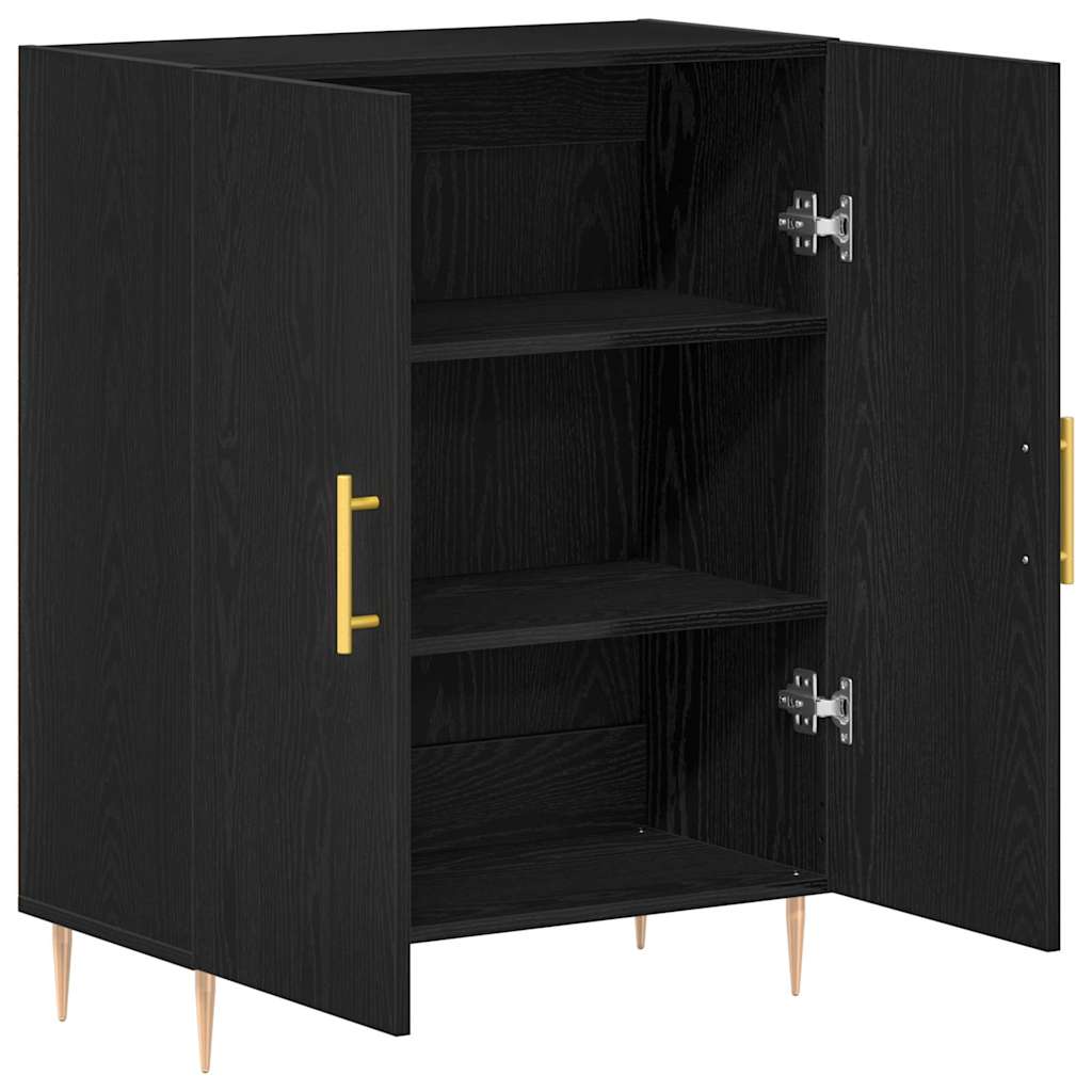 Buffet Chêne noir 69,5 x 34 x 90 cm Bois d'ingénierie - XIOS