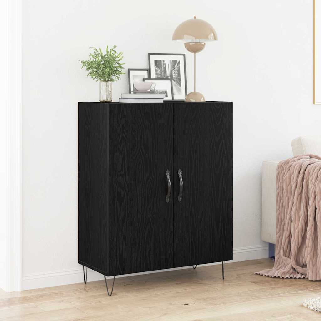 Buffet Chêne noir 69,5 x 34 x 90 cm Bois d'ingénierie - XIOS