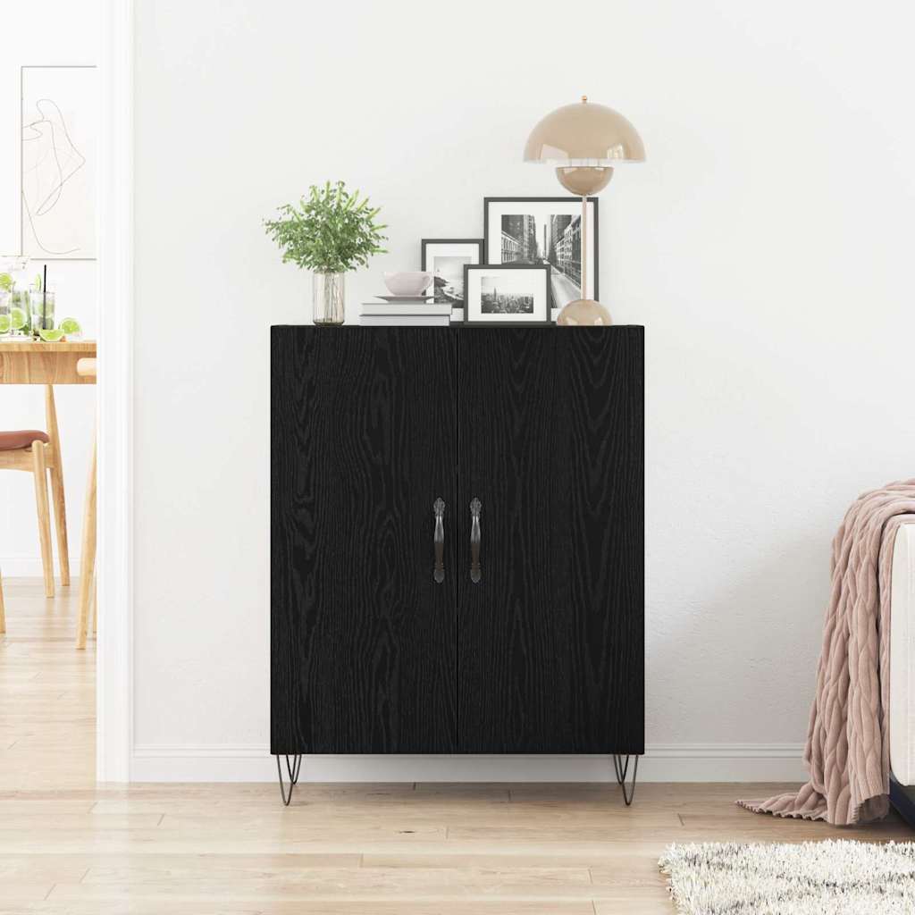 Buffet Chêne noir 69,5 x 34 x 90 cm Bois d'ingénierie - XIOS