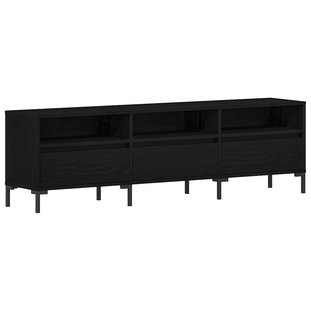 Meuble TV Chêne noir 150 x 30 x 44,5 cm Bois d'ingénierie - XIOS