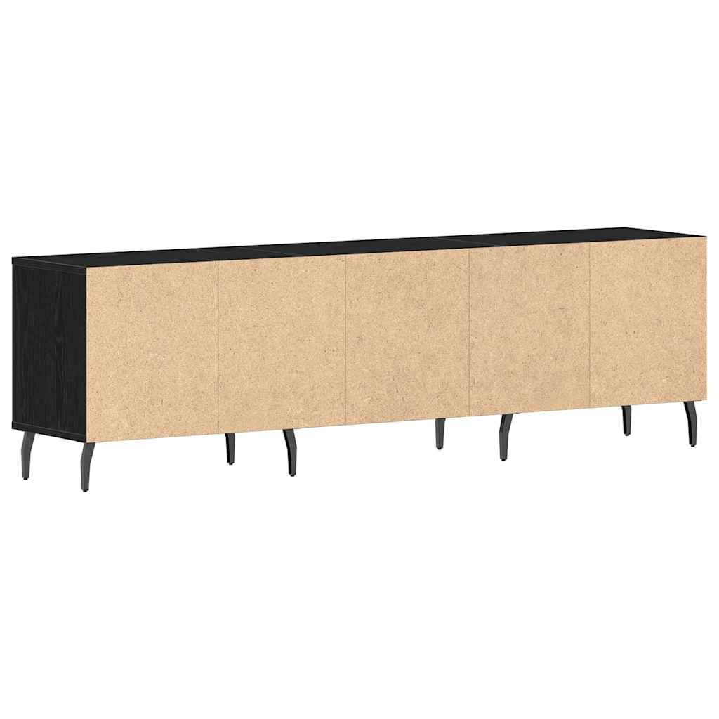 Meuble TV Chêne noir 150 x 30 x 44,5 cm Bois d'ingénierie - XIOS