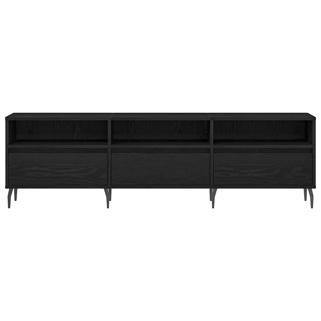 Meuble TV Chêne noir 150 x 30 x 44,5 cm Bois d'ingénierie - XIOS