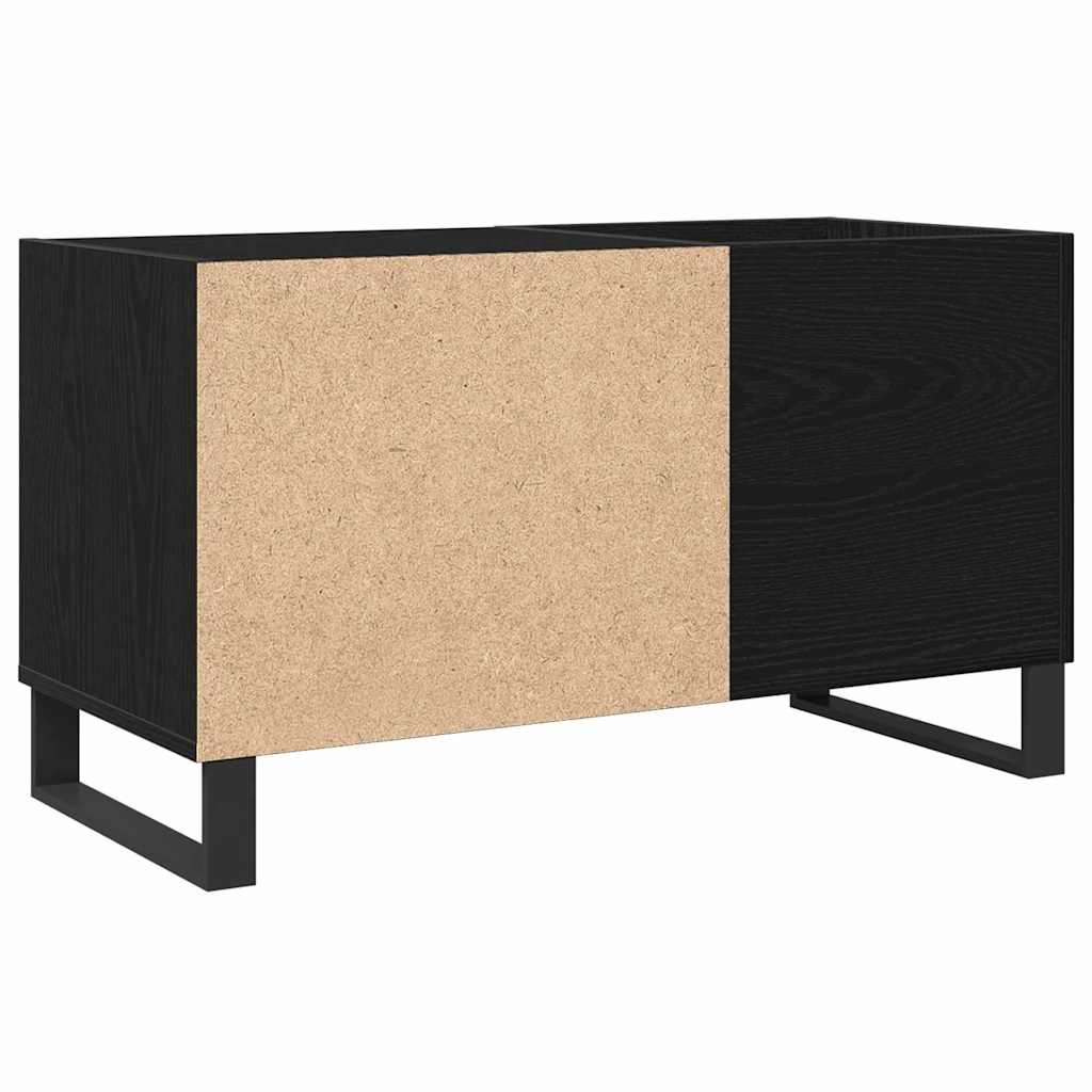 Meuble à vinyles Chêne noir 85 x 38 x 48 cm Bois d'ingénierie - XIOS