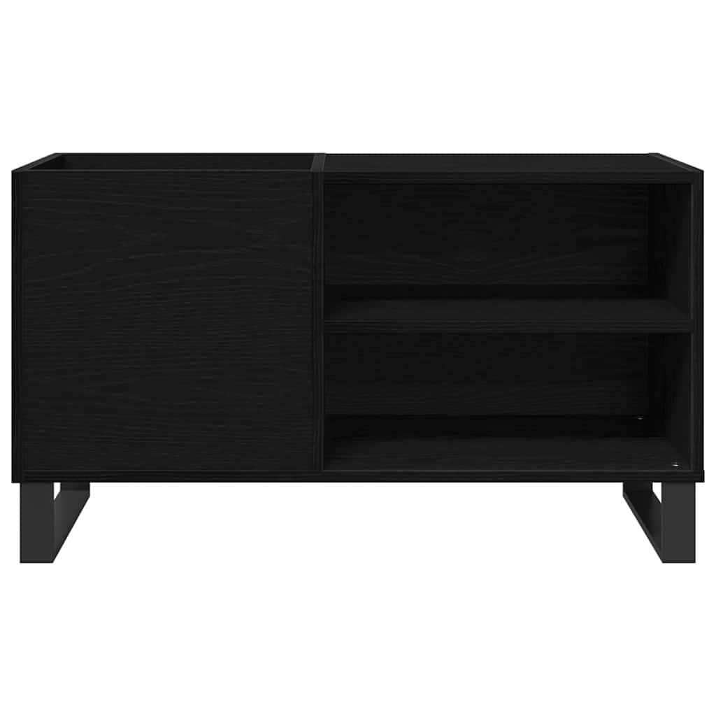 Meuble à vinyles Chêne noir 85 x 38 x 48 cm Bois d'ingénierie - XIOS