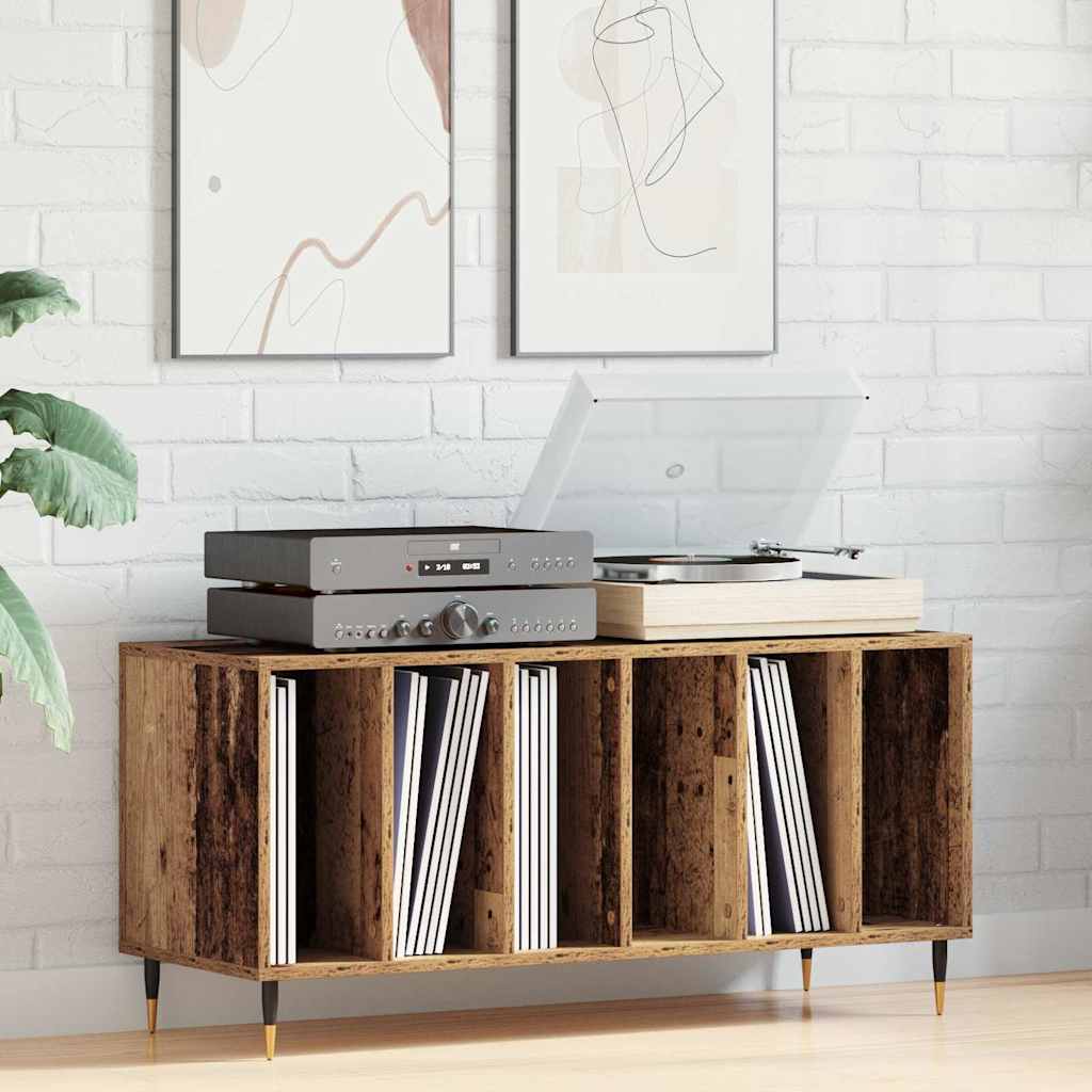 Meuble à vinyles Bois ancien 100 x 38 x 48 cm Bois d'ingénierie - XIOS