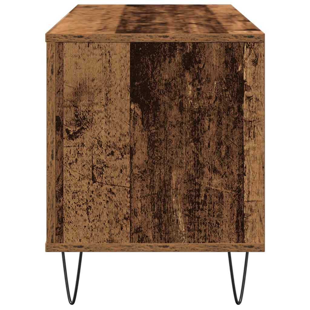 Meuble à vinyles Bois ancien 100 x 38 x 48 cm Bois d'ingénierie - XIOS
