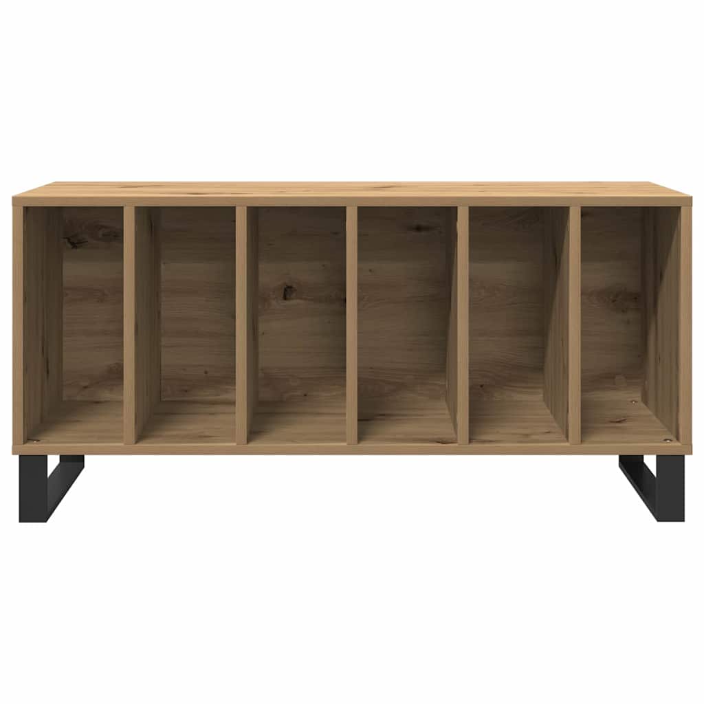 Meuble à vinyles chêne artisanal 100 x 38 x 48 cm
