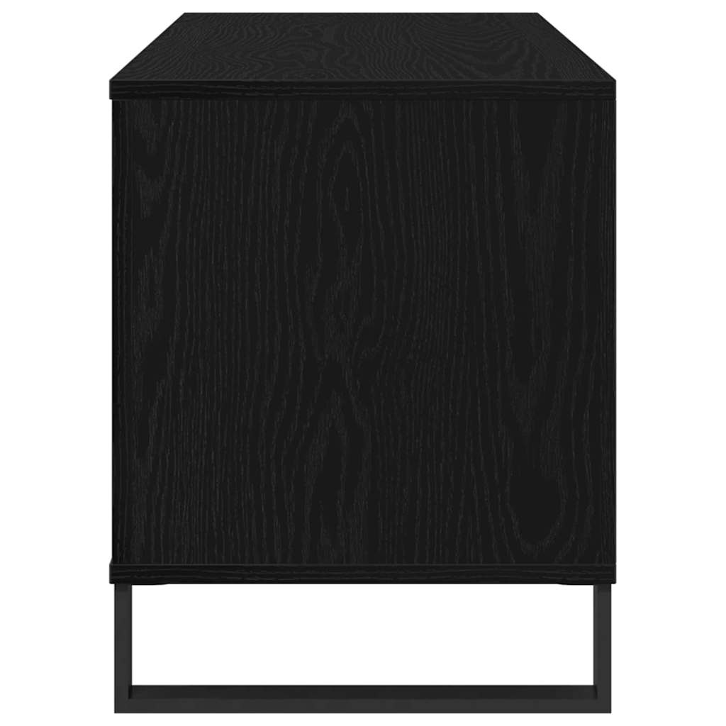 Meuble à vinyles Chêne noir 100 x 38 x 48 cm Bois d'ingénierie - XIOS