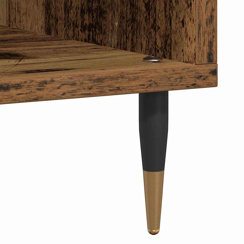 Meuble à vinyles Bois ancien 85 x 38 x 89 cm Bois d'ingénierie - XIOS