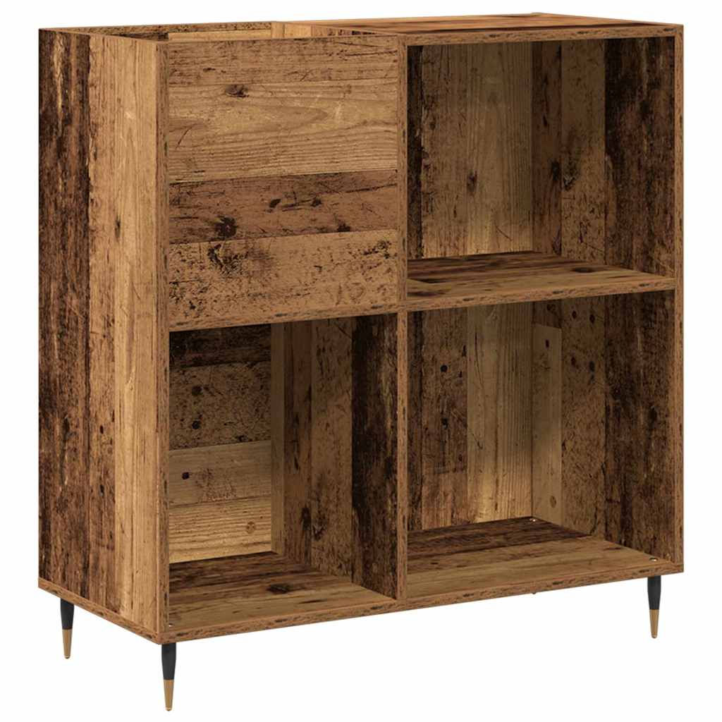 Meuble à vinyles Bois ancien 85 x 38 x 89 cm Bois d'ingénierie - XIOS