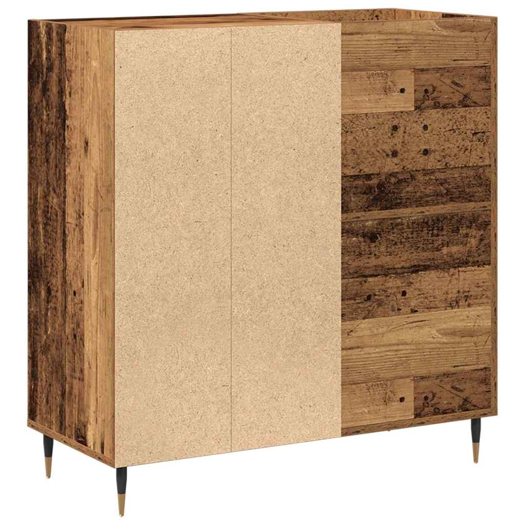Meuble à vinyles Bois ancien 85 x 38 x 89 cm Bois d'ingénierie - XIOS