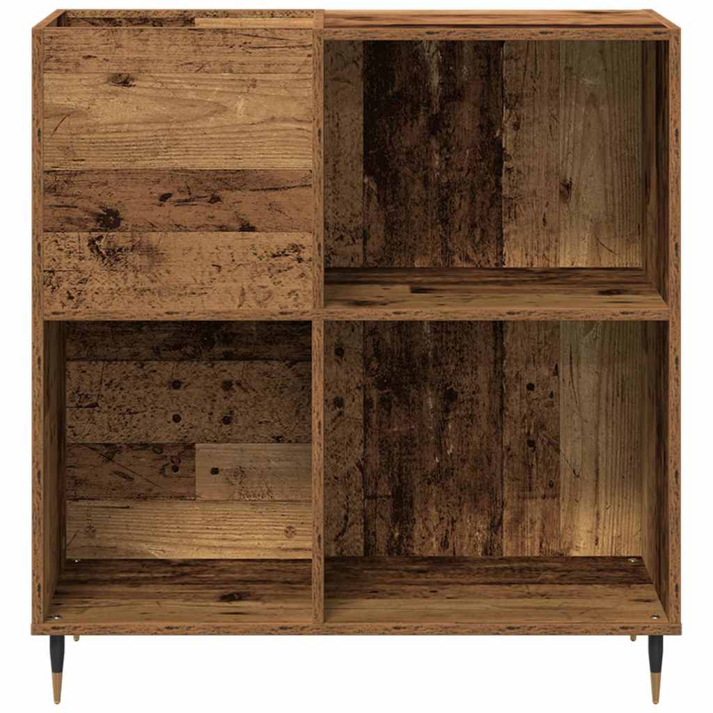 Meuble à vinyles Bois ancien 85 x 38 x 89 cm Bois d'ingénierie - XIOS