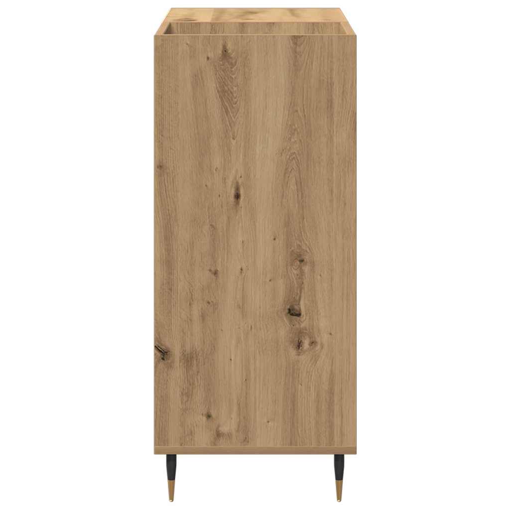 Meuble à vinyles avec étagère chêne artisanal 85 x 38 x 89 cm - XIOS